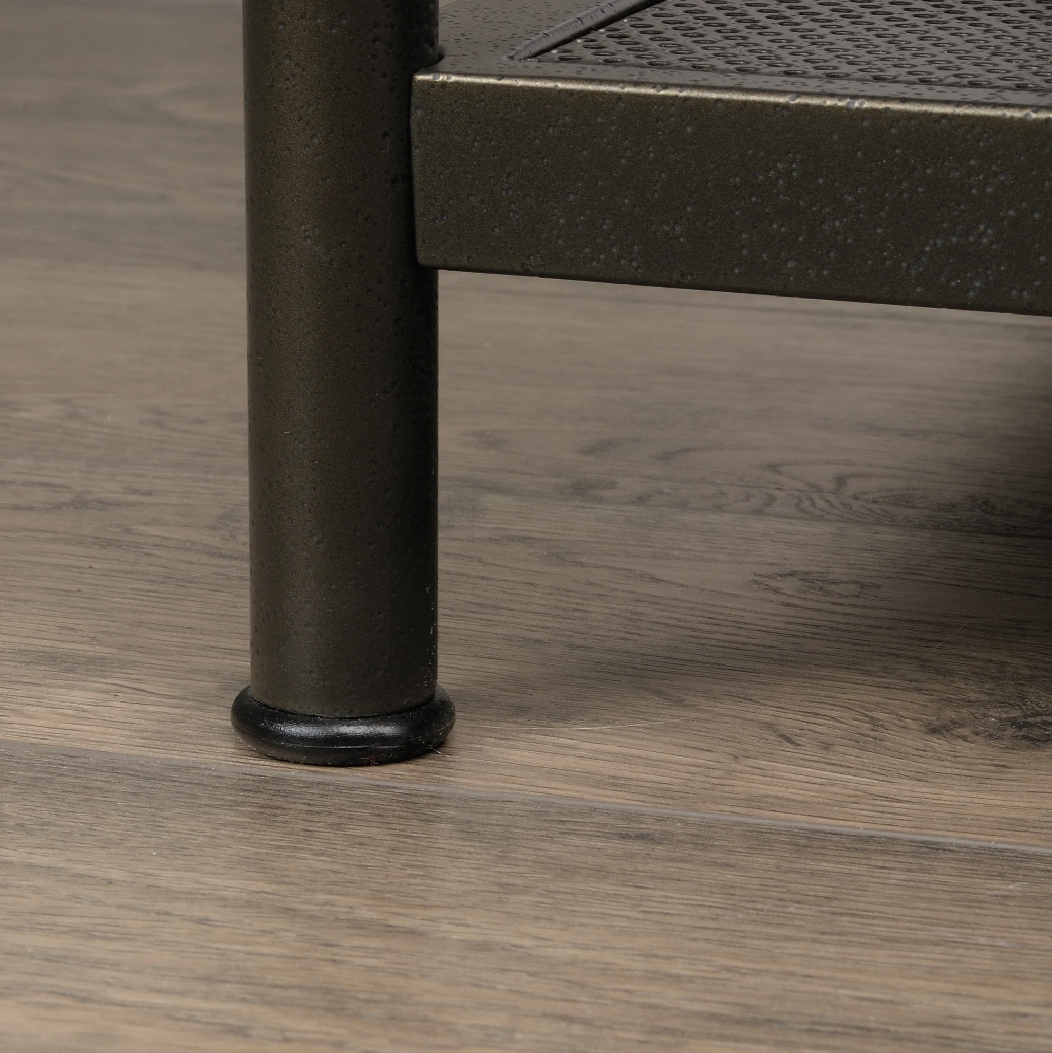 Sauder Boulevard Cafe Industrial Executive Desk, Black Finish