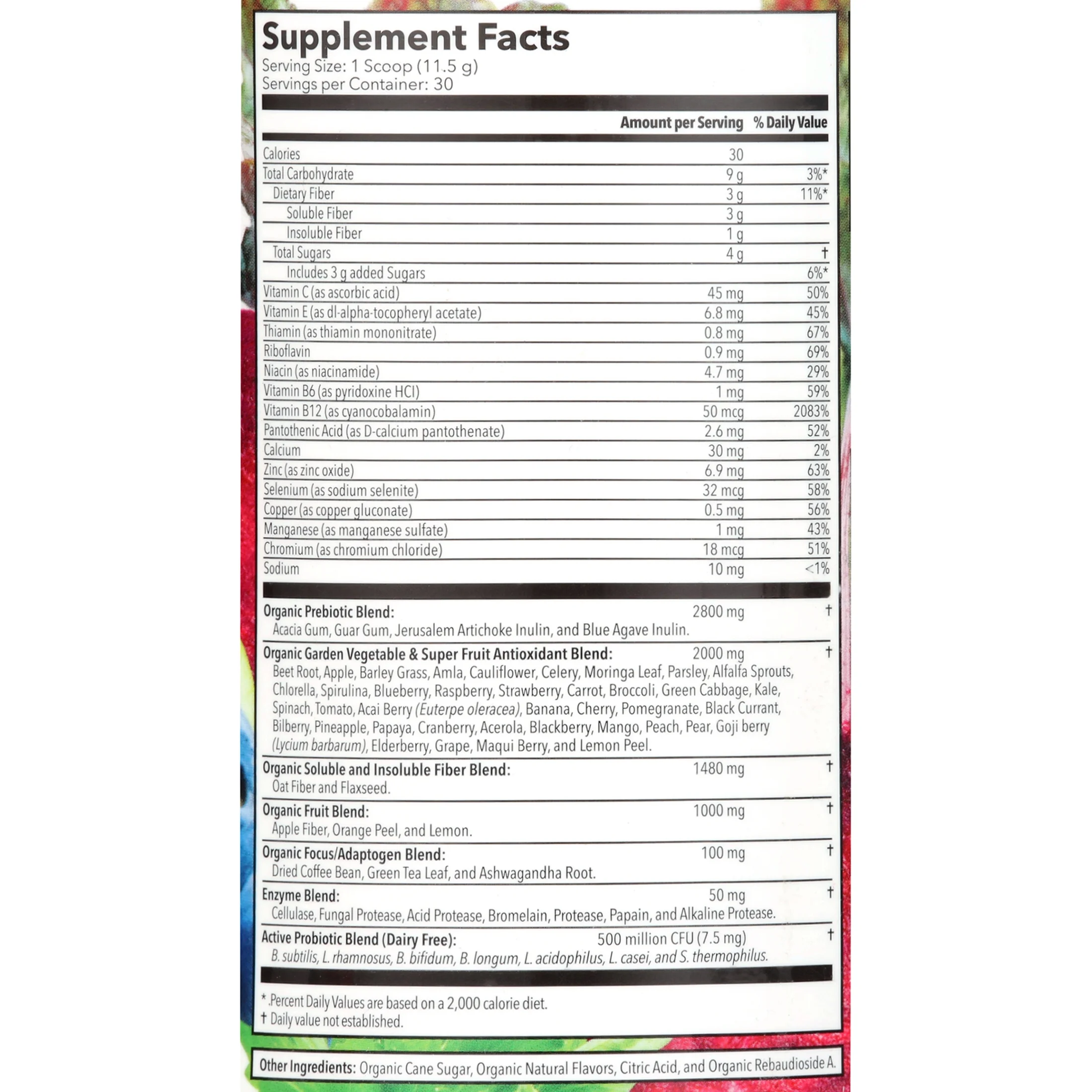 Terra Kai USDA Organic Juce Super Fruit & Veggie Powder, 12.2 Ounces