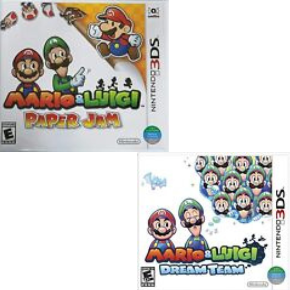 Brand New Game Bundle (RPG) Mario & Luigi: Paper Jam & Dream Team 3DS