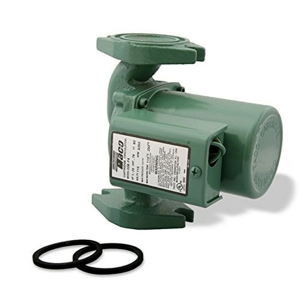 Taco Hydronic Circulating Pump,Flanged,1/25HP  008-F6