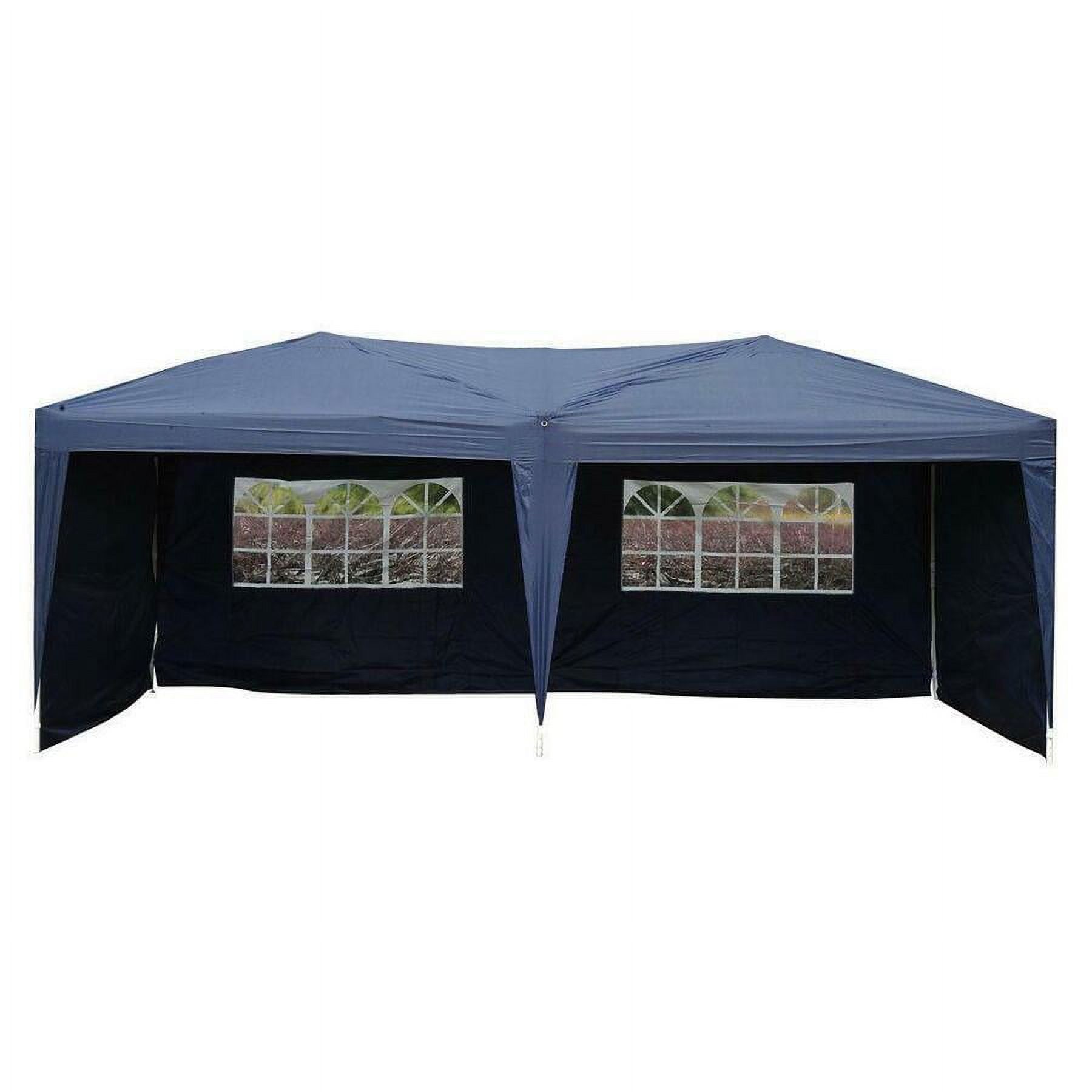 Outdoor EZ Pop Up Tent with 4 Sides, Folding Gazebo Canopy, 10’ x 20'