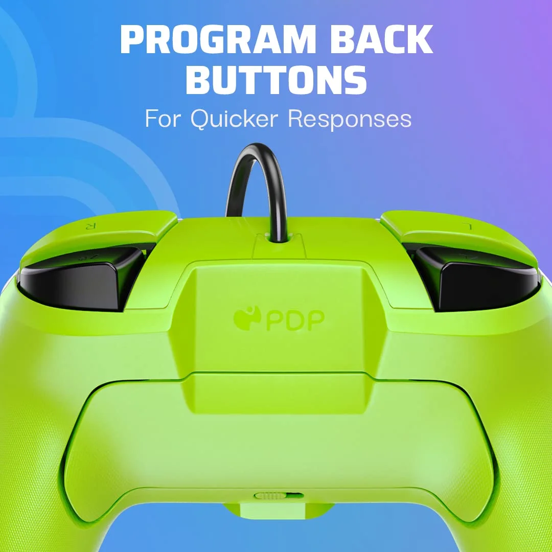 Rematch Super Mario Retro Green & White Wired Nintendo Switch Controller