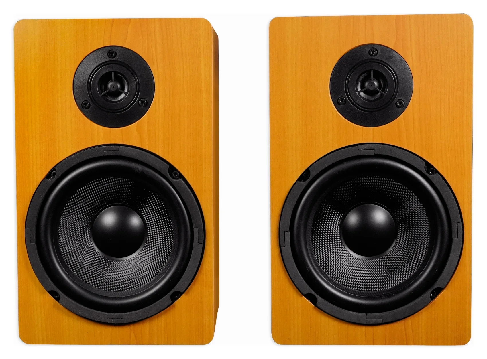 (2) Rockville RockShelf 68C 400w Wood 6.5 inch Home Theater Bookshelf Speakers/8 Ohm
