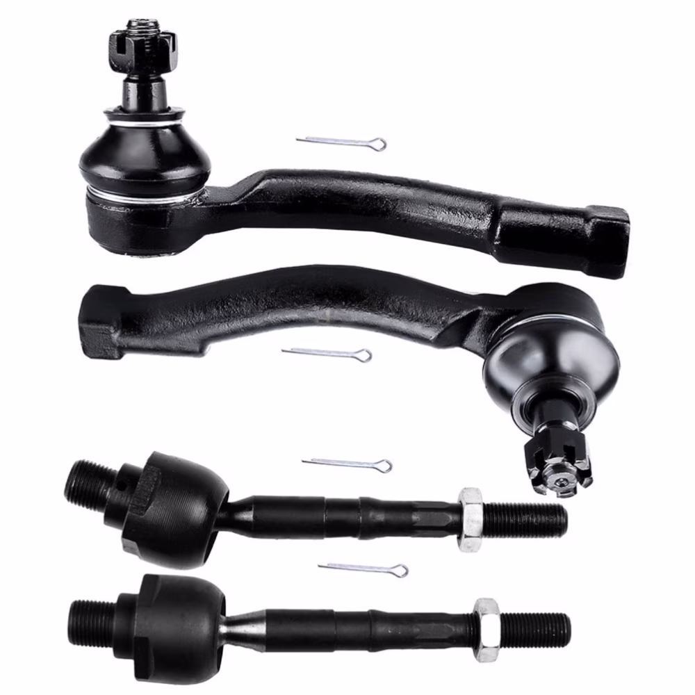Teledu For 03-09 Sorento 4pcs Front Inner & Outer Tie Rod Links Steering Part