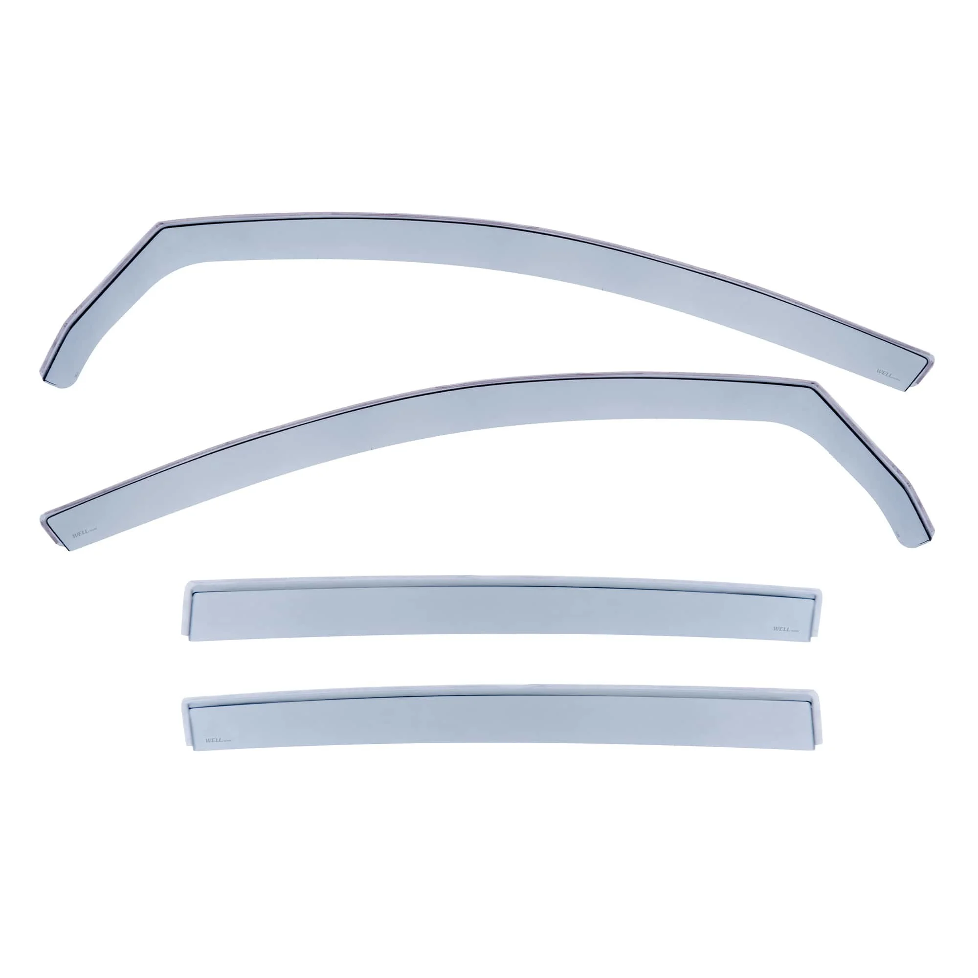 Wellvisors In-Channel Window Visors Wind Deflector Front and Rear for Volkswagen VW Golf / GTI 2010-2014, Golf R 2012-2013 4 Doors Hatchback Only 3-351VW008