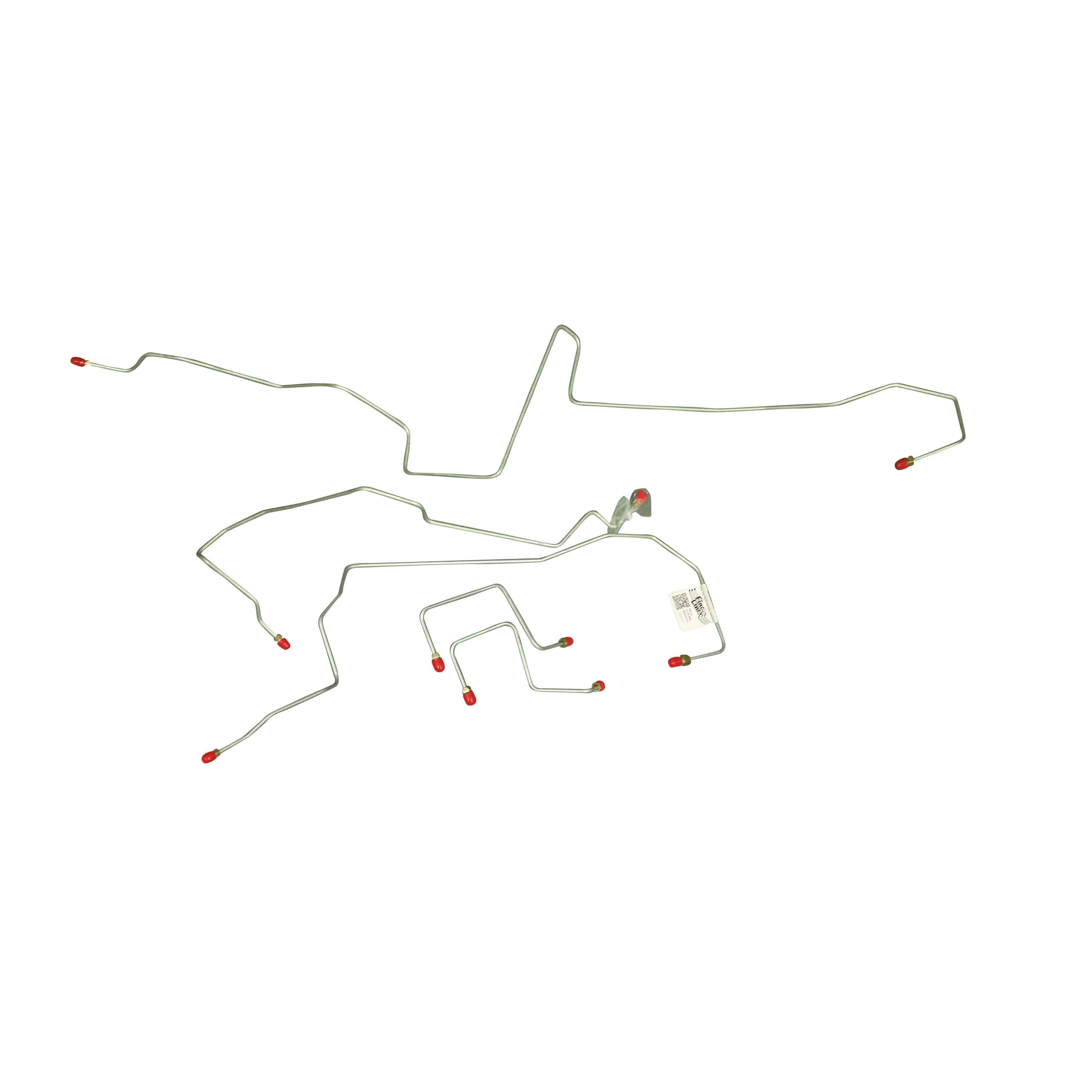 02-05 Ranger, w/ AWABS, 4wd; Front Brake Line Kit; Stainless-TKT0242SS