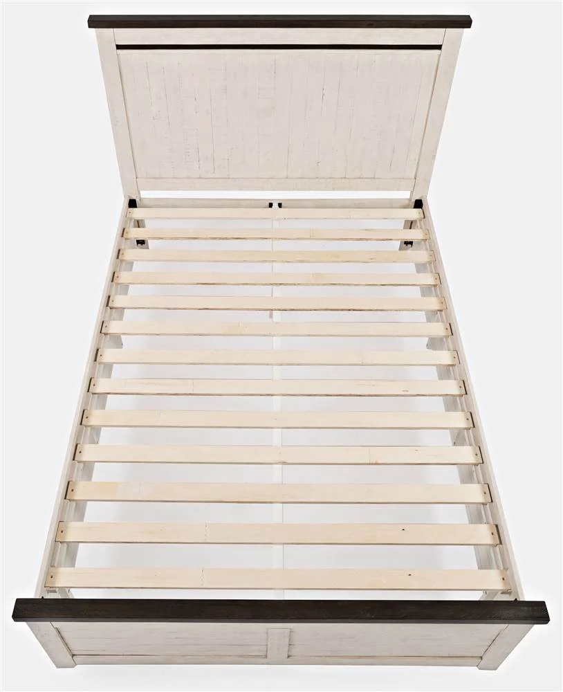 Jofran Madison County Rustic Reclaimed Pine Farmhouse Queen Panel Bed