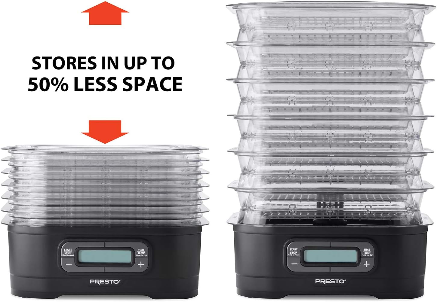 Nesting Dehydrator Trays Clear 1 Size