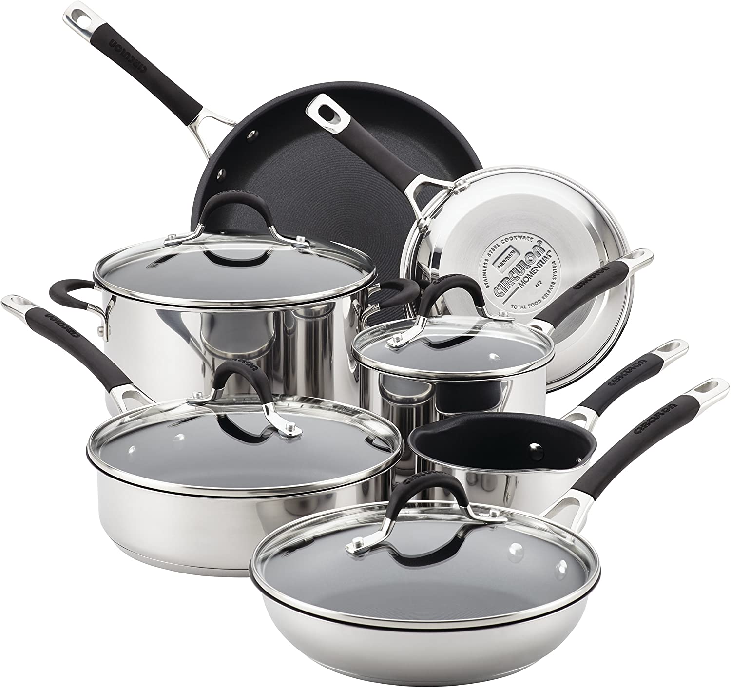 Nonstick Cookware Set with Utensils, 11-Piece
