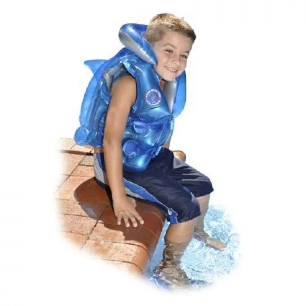 Swimline Swim with the Dolphins Inflatable Swimming Pool Air Vest Trainers