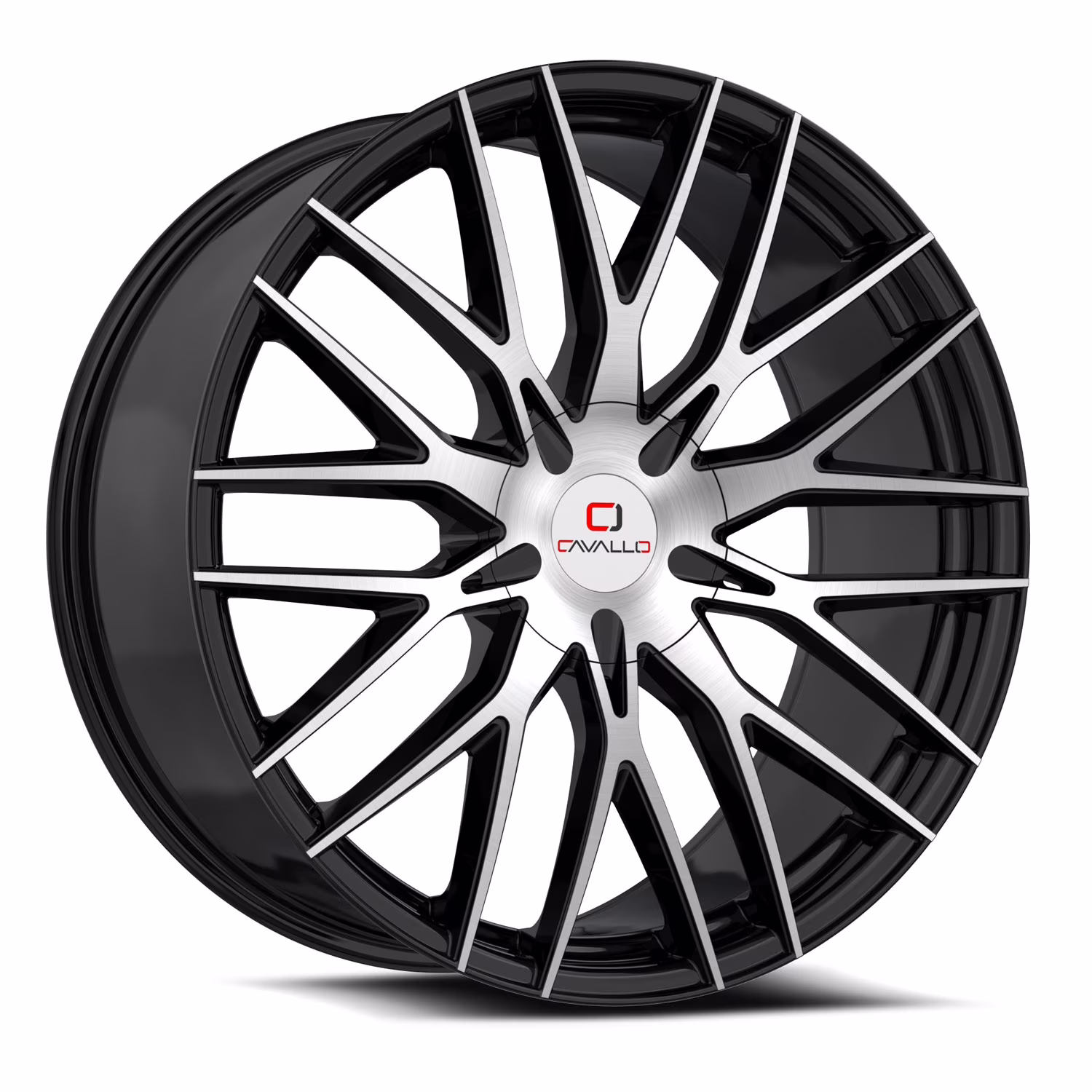CAVALLO 18X8 5X114.3/5X120 35ET 74.1CB GLOSS BLACK MACHINED