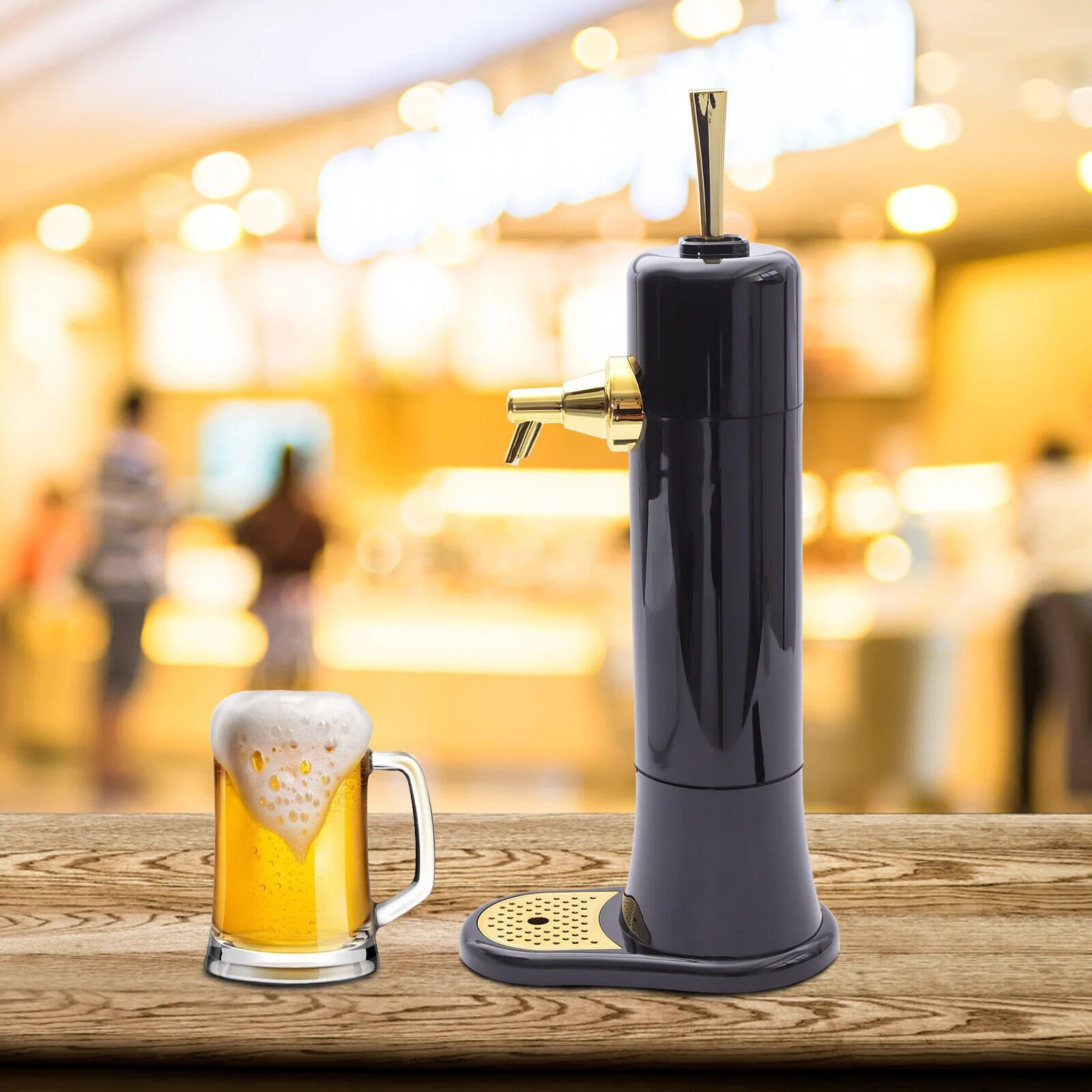 ZhdnBhnos Home Portable Beer Dispenser Faucet Cooling Beer Foam Generator Converts Any Can or Bottle Into Draft Beer
