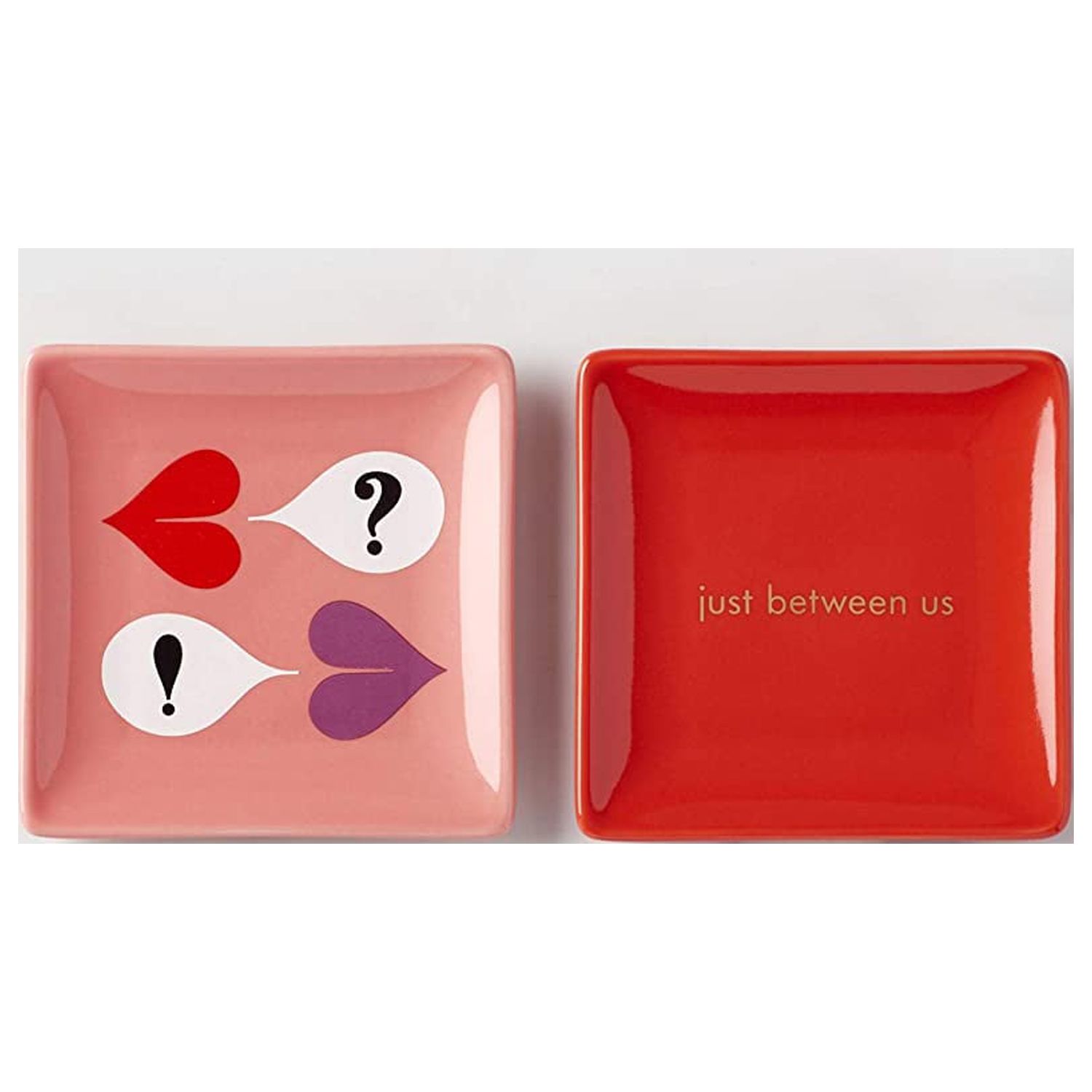 Kate Spade New York Dishes Sweet Talk Just Between Us Set of 2 Trinket Dishes
