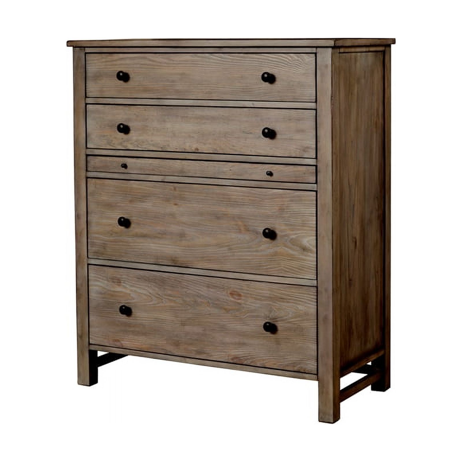 Home Square 4-Piece Set with King Headboard & 4 Drawer Chest & 2 Nightstands