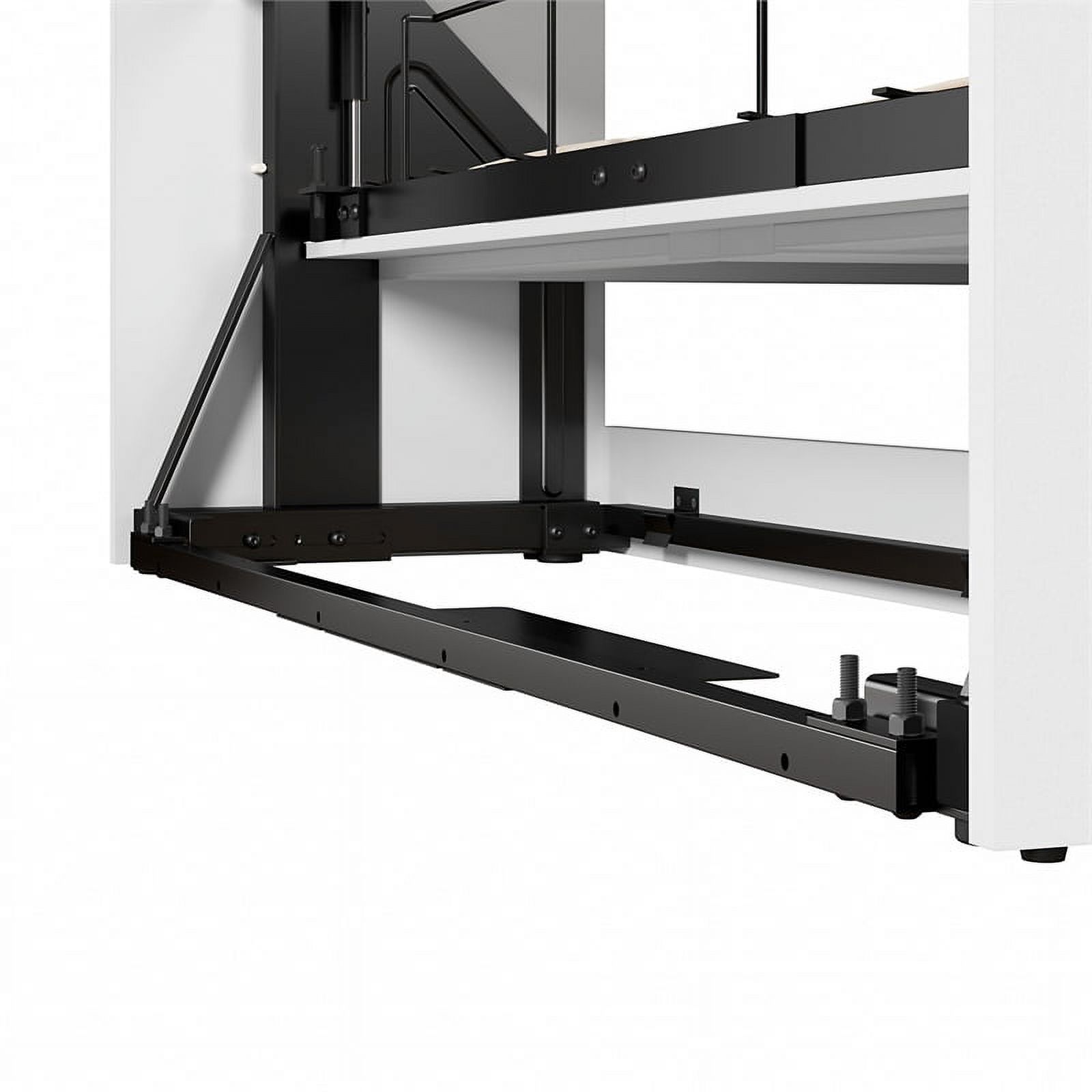 Pemberly Row Modern Wood Queen Wall Bed with Hardware Included in White