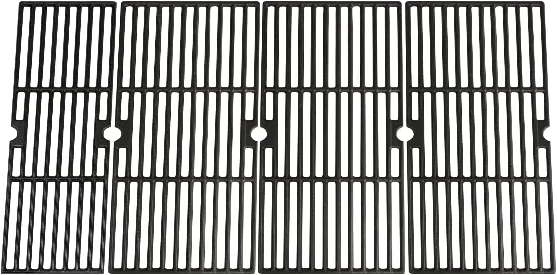 Grisun 18 inch Grill Cooking Grates for Charbroil Performance 463244819 6 Burner Cart/Cabinet Liquid Propane Gas Grill 6-Burner Cast Iron Cooking Grids Grill Replacement Parts
