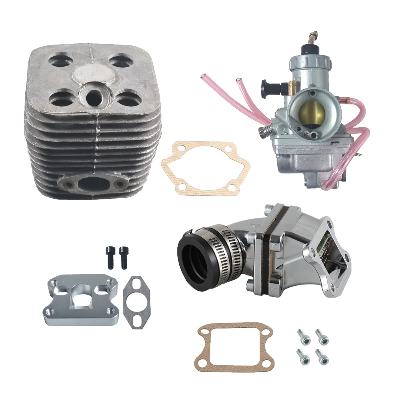 VM24 Carburetor Dio Reed Valve Intake Pipe 100cc Motorized Bike Engine Kit Bicycle Motor Bike