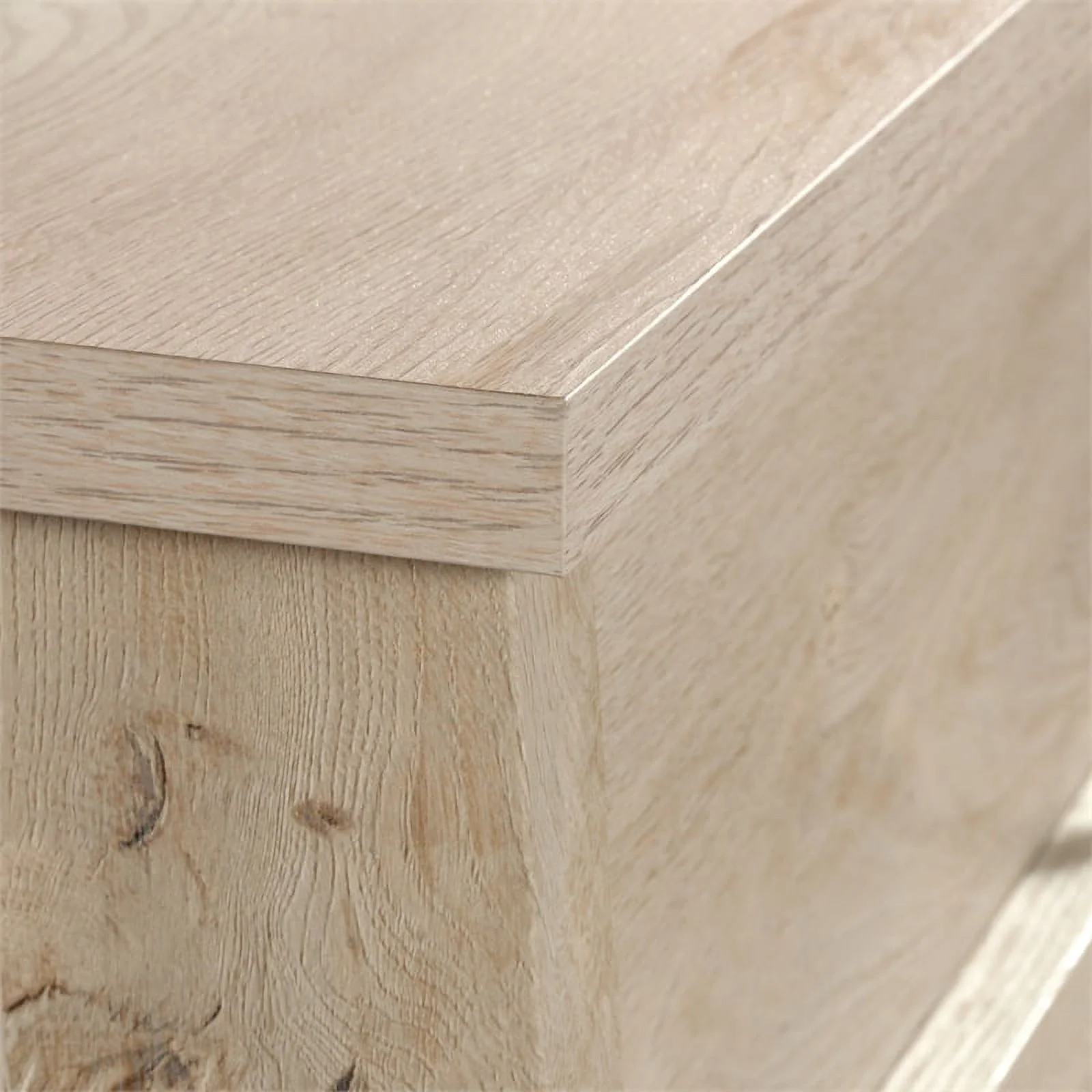 Sauder Trestle 4-Drawer Bedroom Dresser in Chalked Dressernut, Chalked Chestnut Finish