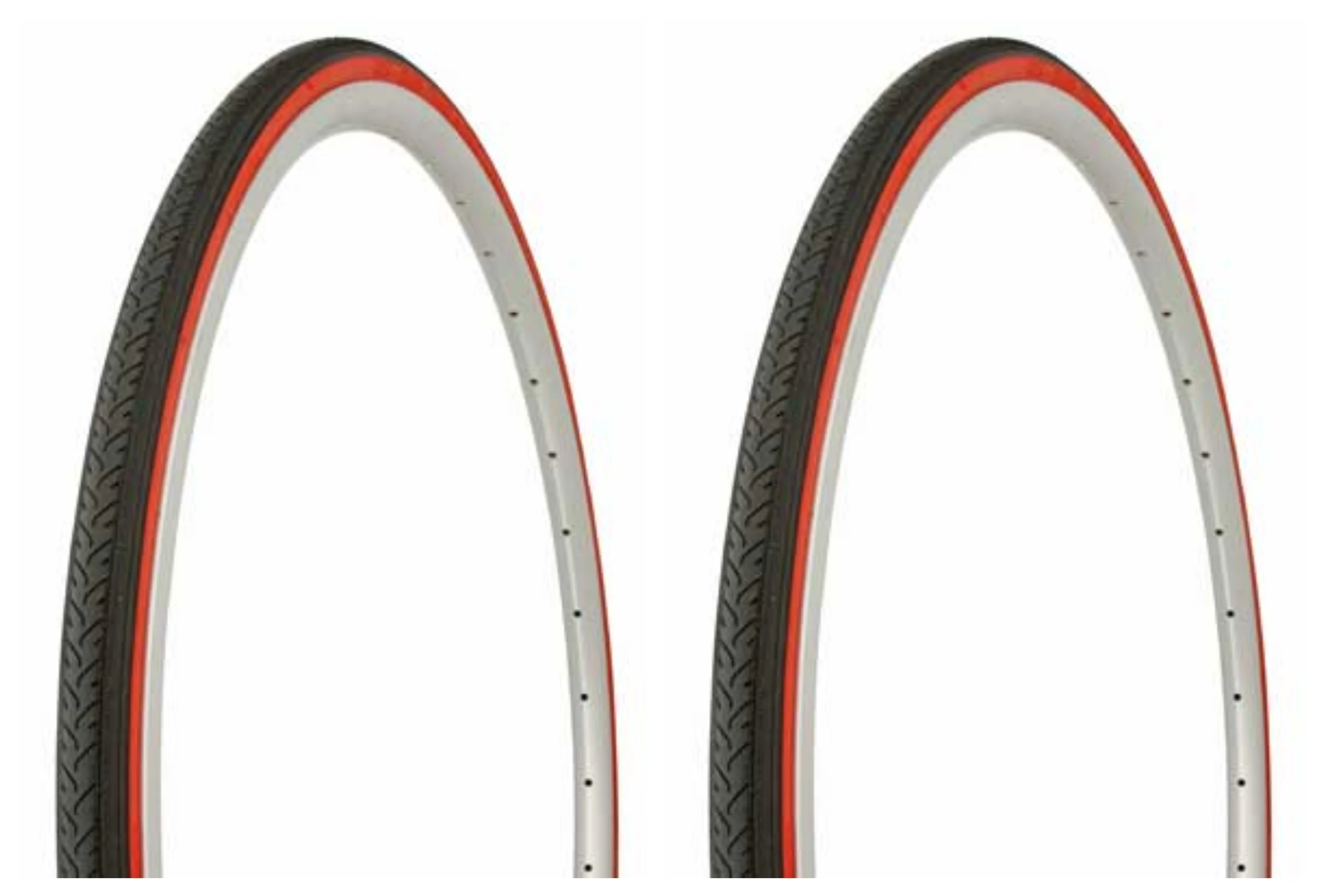 Tire set. 2 Tires. Two Tires Duro 700 x 25c Black/Red Side Wall HF-187. Bicycle Tires, bike Tires, track bike Tires, fixie bike Tires, fixed gear Tires