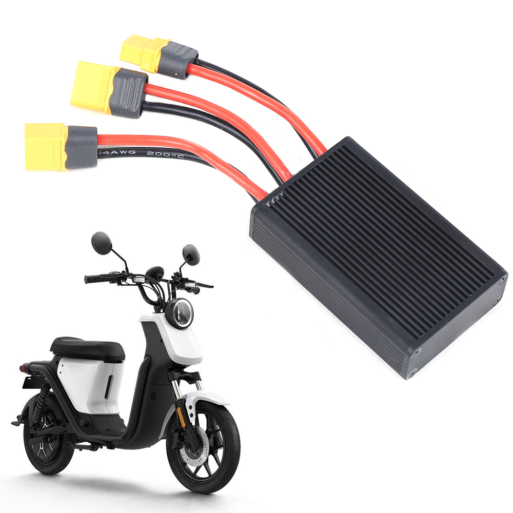 Anqidi E-Bike Dual Batteries Connection Adapter Switcher Module Increase Battery Capacity 40A Black XT60