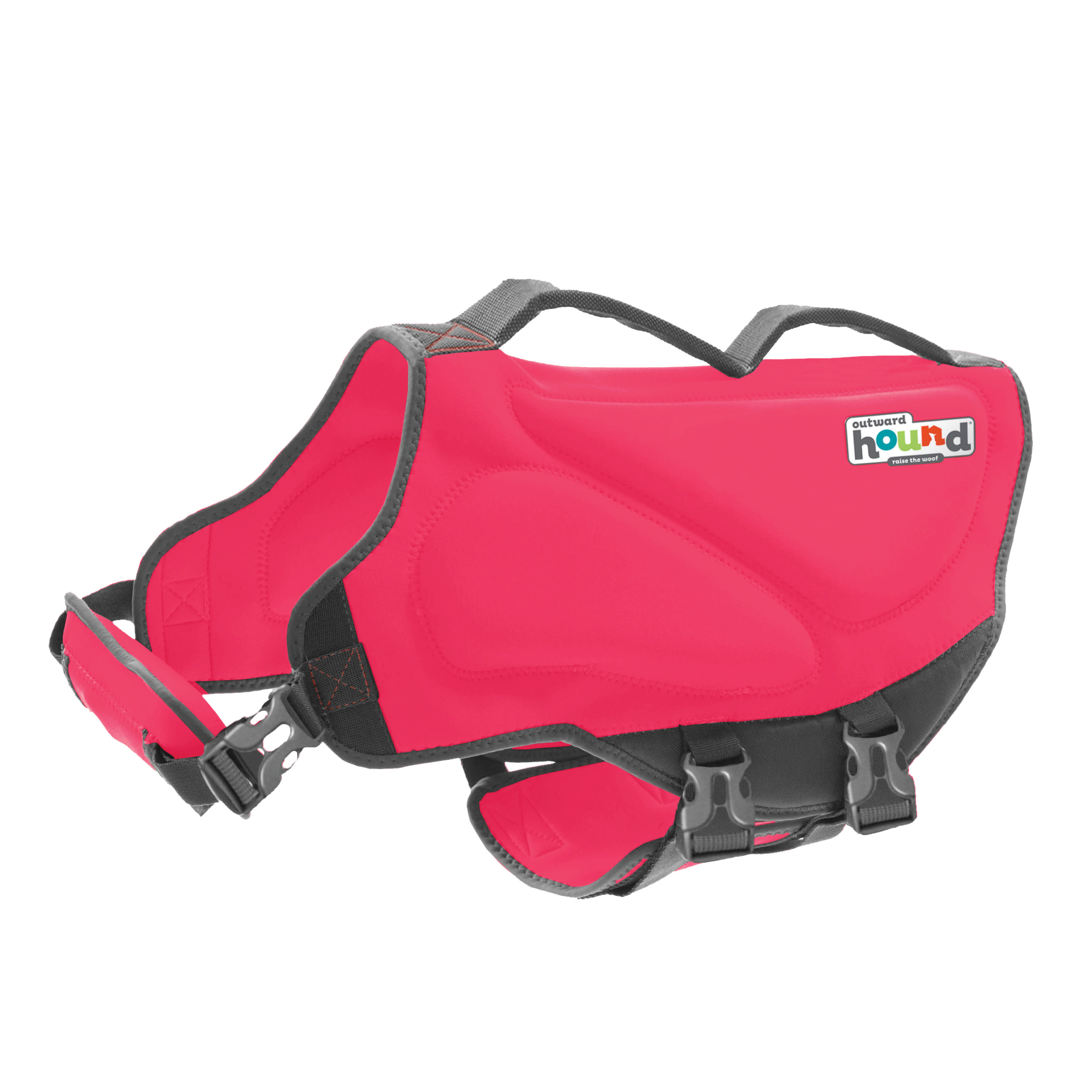 Outward Hound Dawson Swim Dog Life Jacket, Pink, Medium