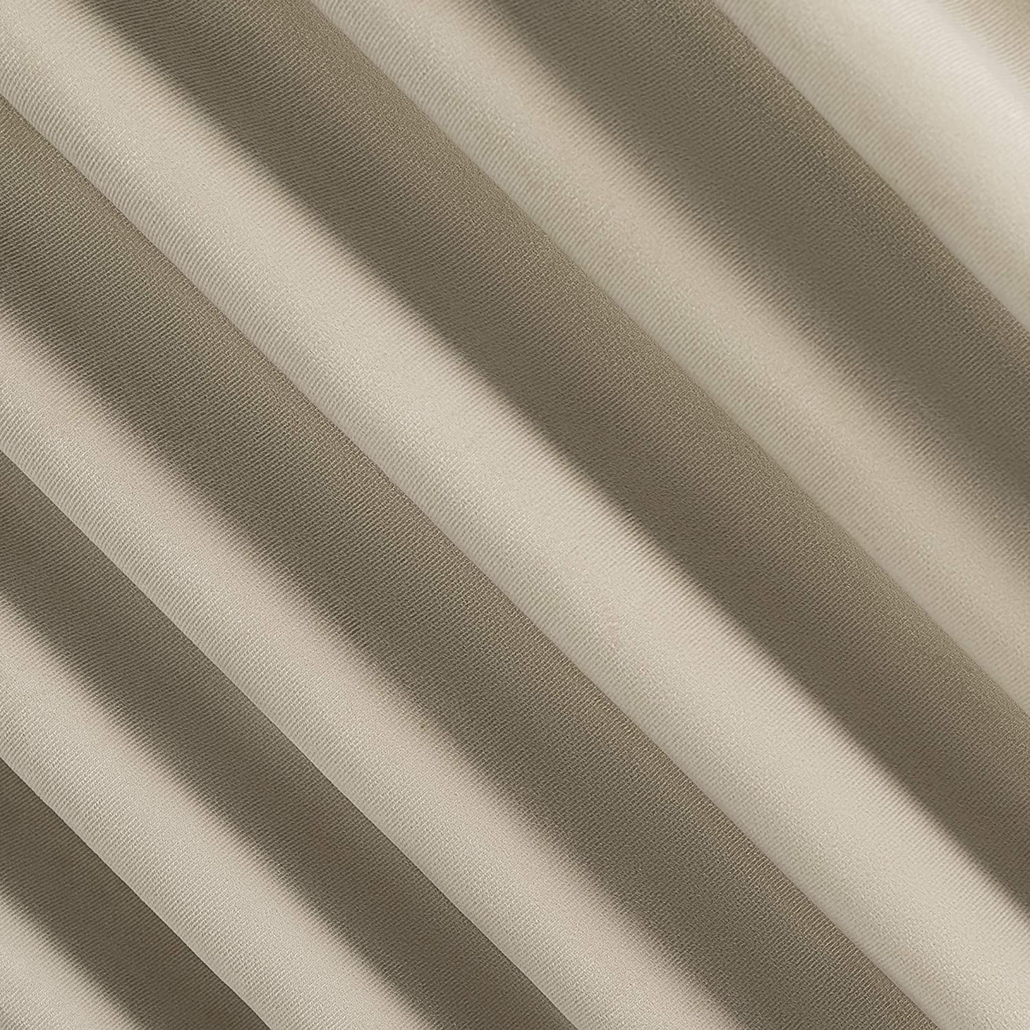 Sun Zero Amherst Velvet 96-Inch Thermal Total Blackout Back Tab Window Curtain Panel in Ecru