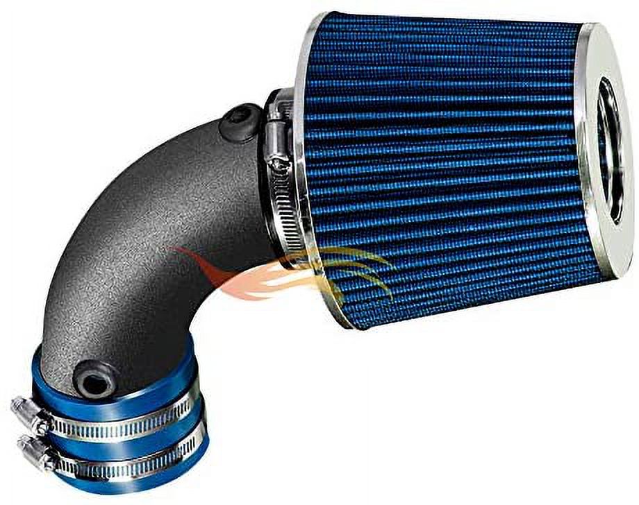 RW SERIES - MATTE BLACK PIPE BLUE - SHORT RAM INTAKE Compatible For 91-93 CHEVY LUMINA / 91-93 OLDSMOBILE CUTLASS SUPREME