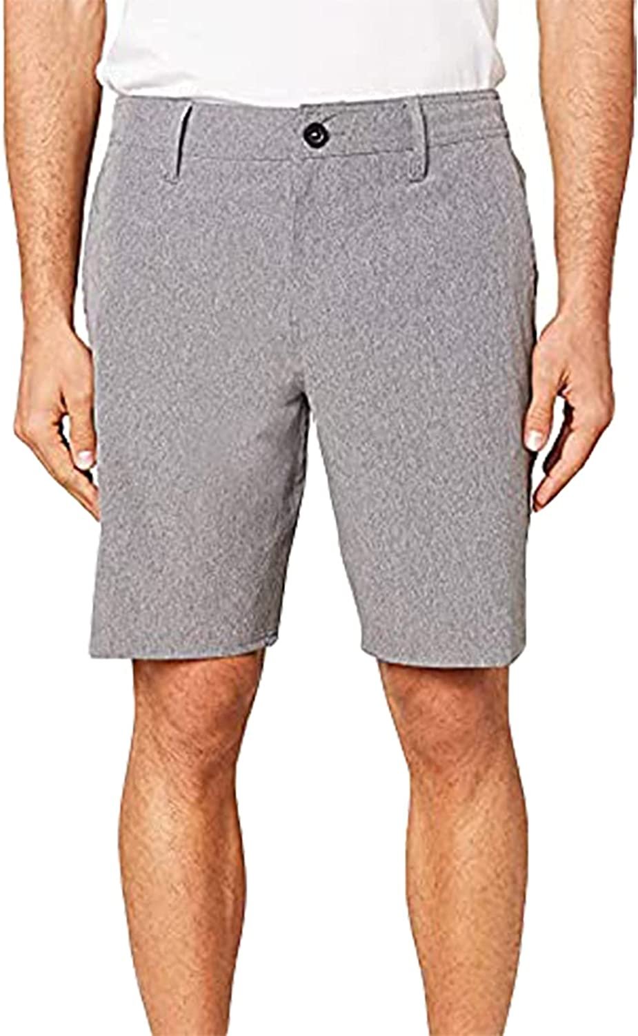O'NEILL Men's Hybrid Series Boardshorts 19 Inch Outseam Heather Grey/Drifter Heather Hybrid 36