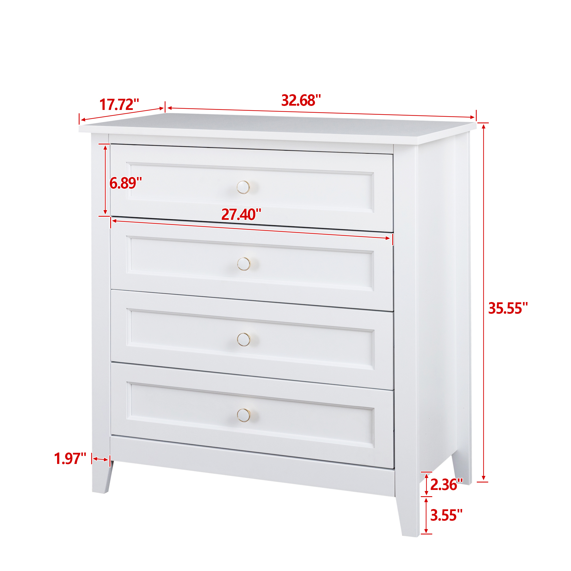 Retro Solid Wood Spray-Painted Dresser Bar, Buffet Cabinet - White, Dining/Living Room, Kitchen - Pack of 1