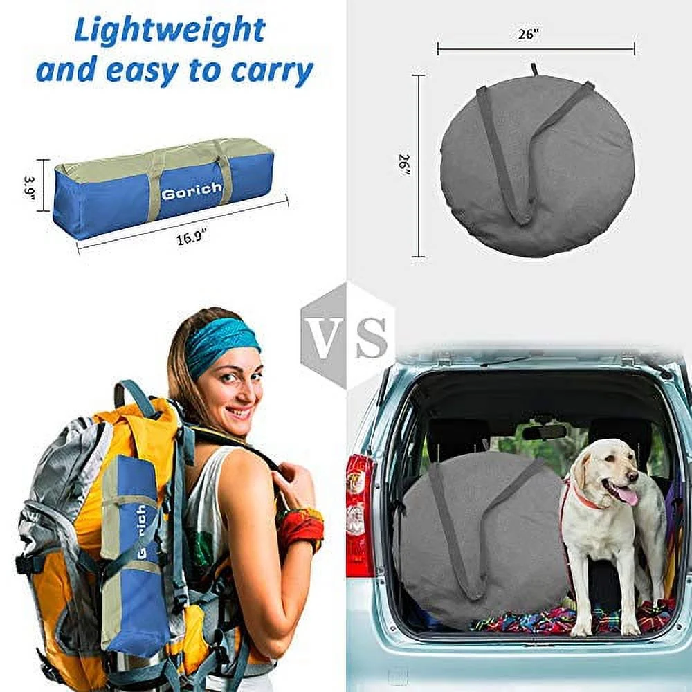 Gorich [2020 Upgrade Beach Tent，UV Sun Shelter Lightweight Beach Sun Shade Canopy Cabana Beach Tents Fit 3-4 Person