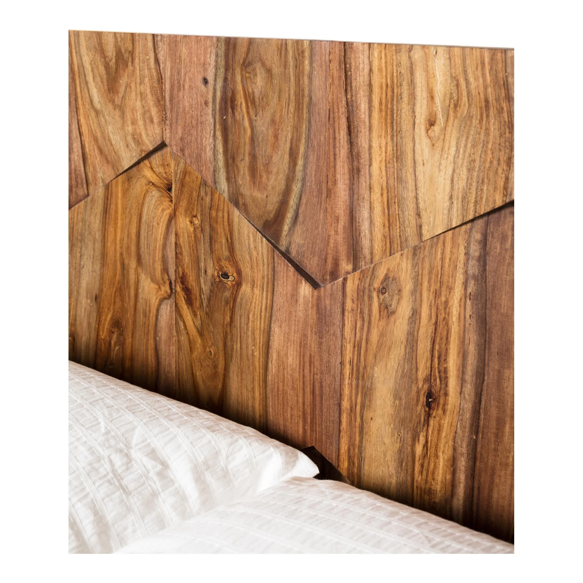 Moe's Home Collection O2 Modern Wood King Platform Bed in Natural