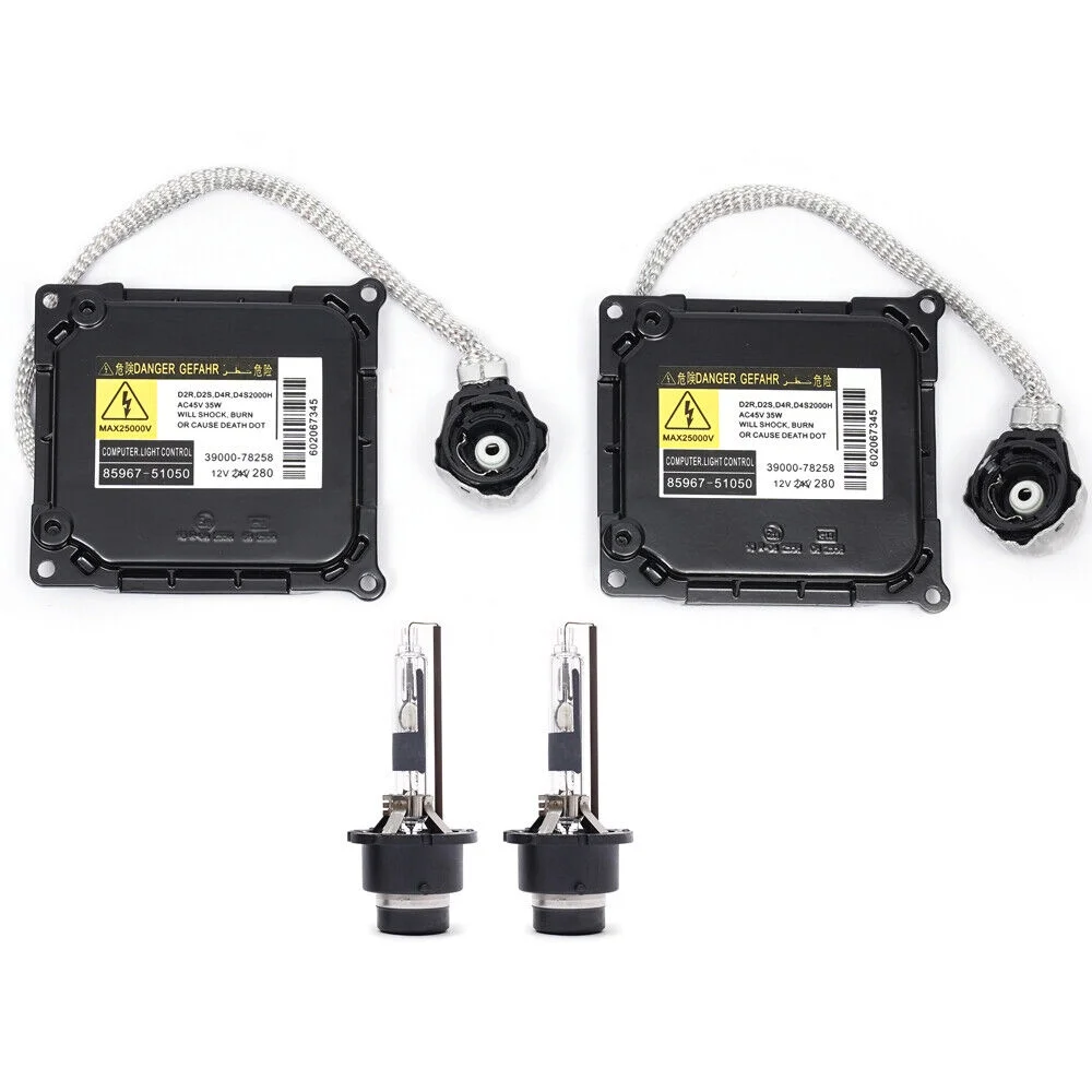 ZhdnBhnos 2pcs Xenon HID Headlight Ballast Control Module & Bulb Fit For Toyota Prius 2006 2007 2008 2009