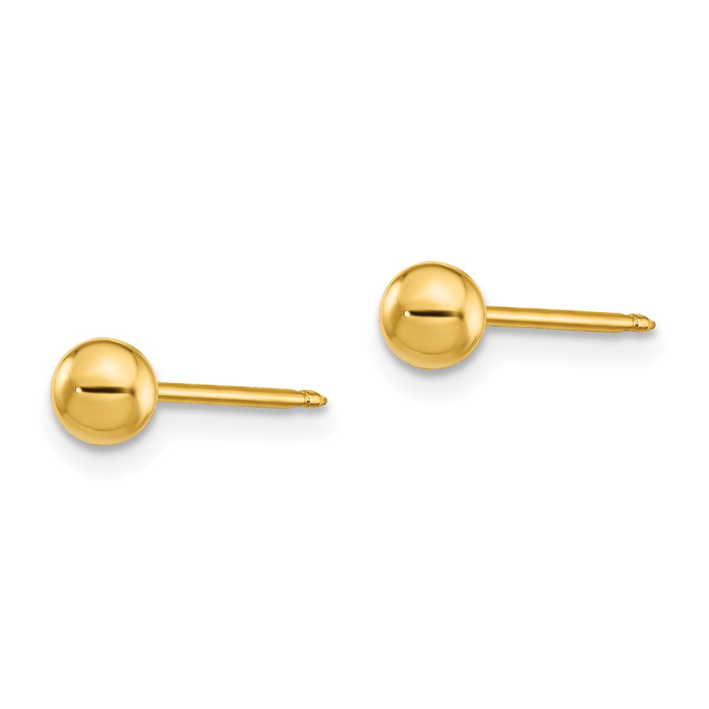Inverness 18k 4mm Ball Post Earrings Q241E
