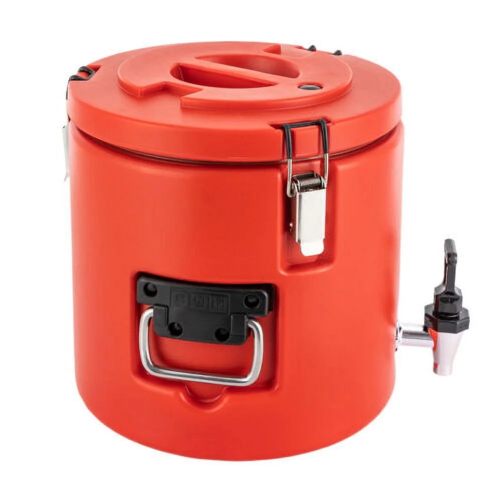 3.9Gal Insulated Beverage Dispenser Hot & Cold Drink Dispenser Stainless Steel