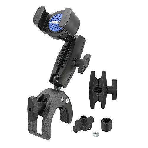 arkon roadvise robust clamp phone mount with security knob retail black (rvrmcpm)