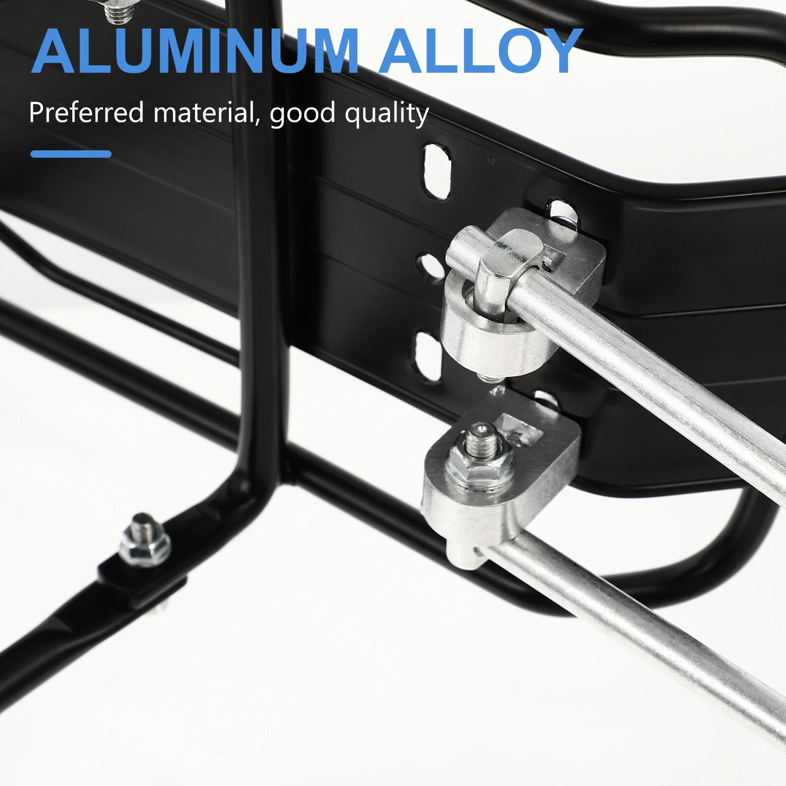 NUOLUX 1Pc Practical Cargo Rack Rear Rack Luggage Rack Flexible Carrier (Black)