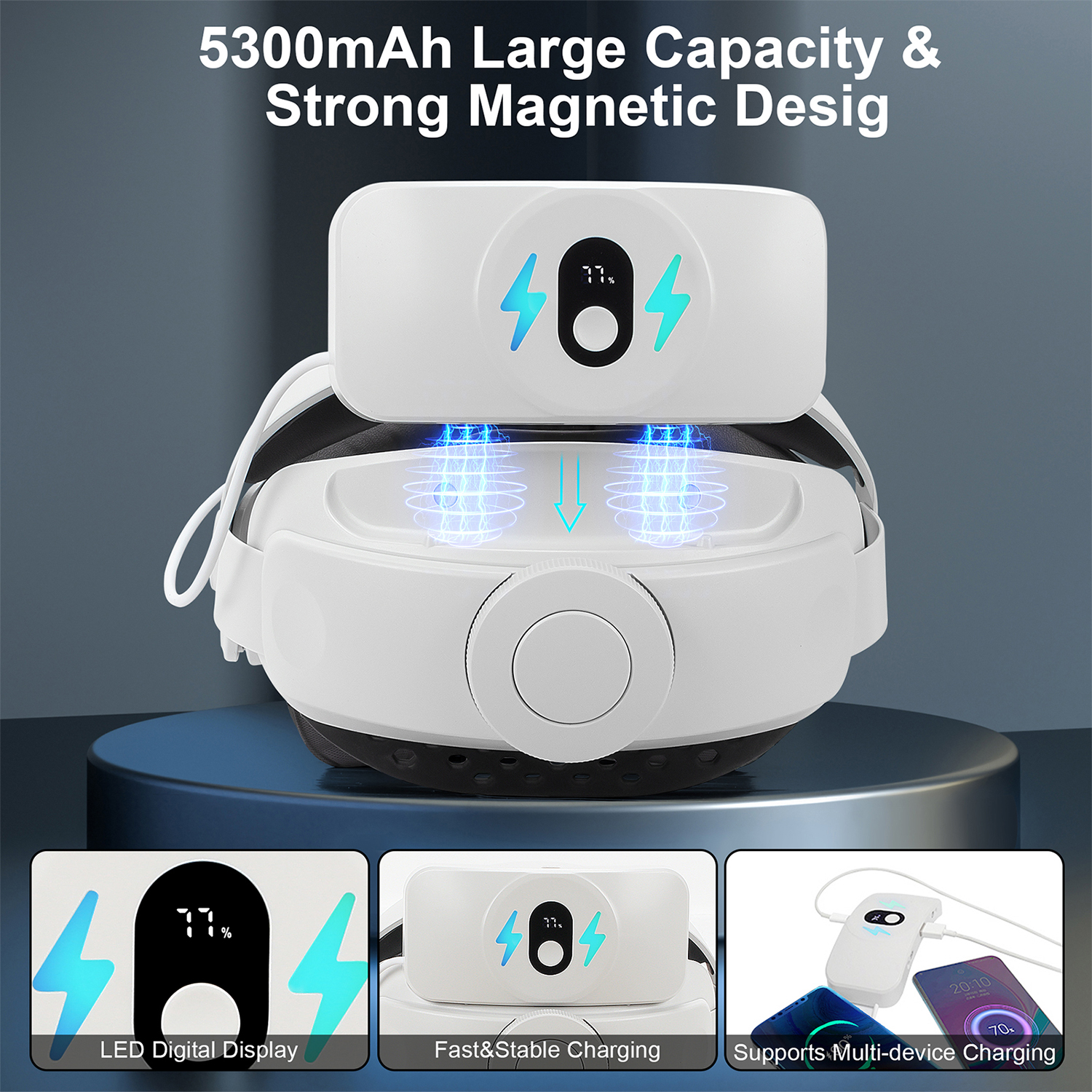 Battery Pack Head Strap Compatible with Quest 2 - SG-MQHS-29