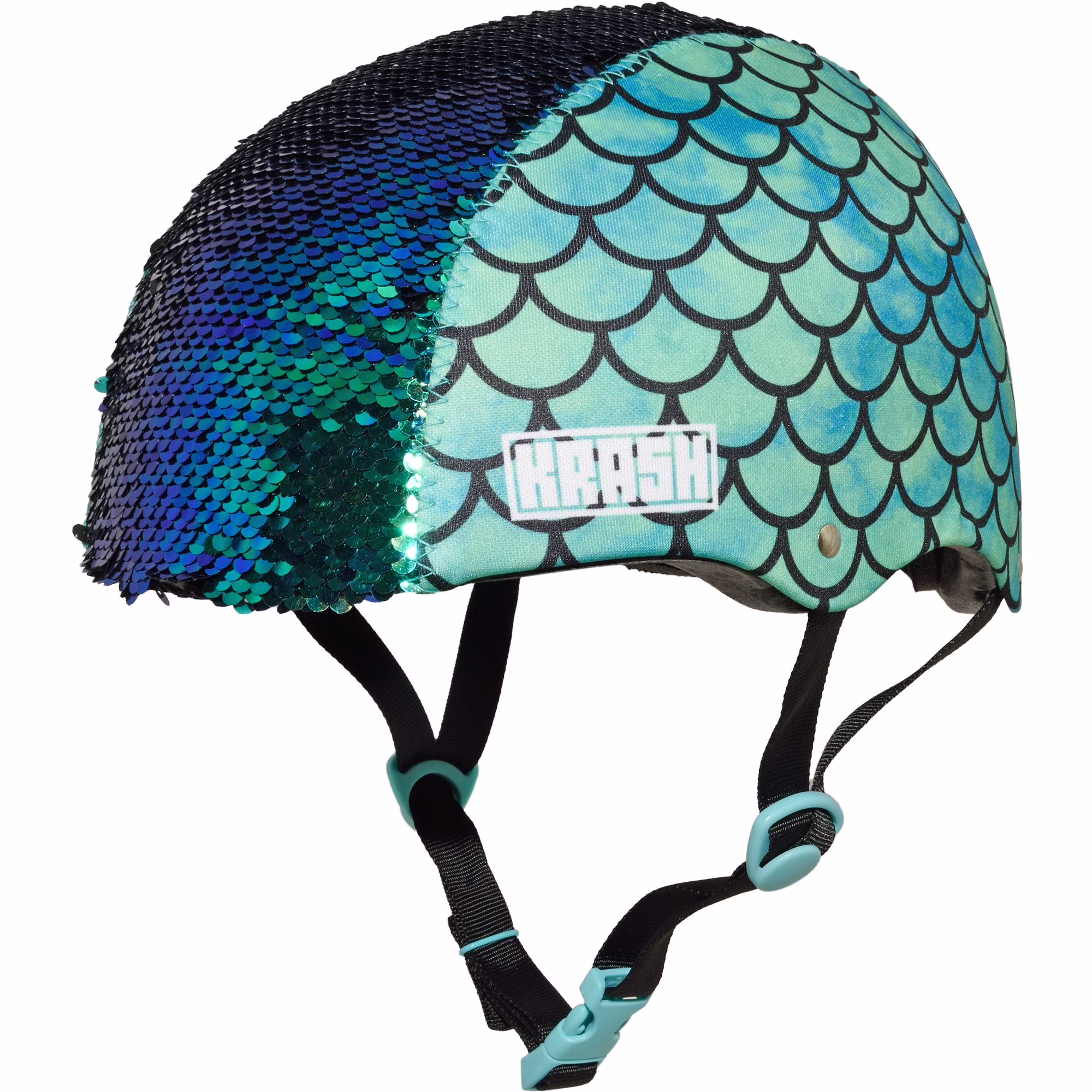 Krash! Mermaid Flip Sequin Bike Helmet, Youth 8+ (54-58cm)