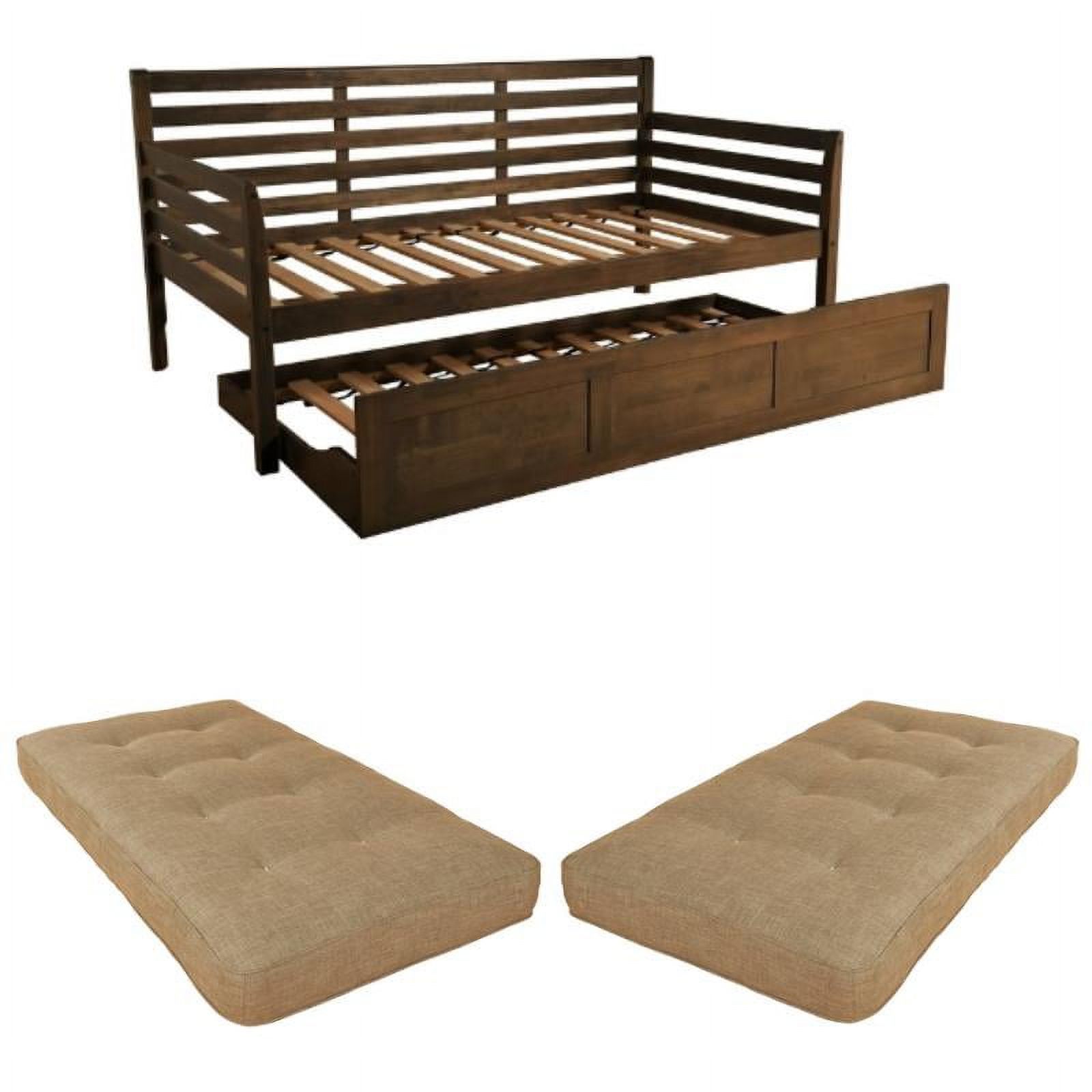 Home Square 3-Piece Set with 2 Daybed Mattresses and Twin Daybed