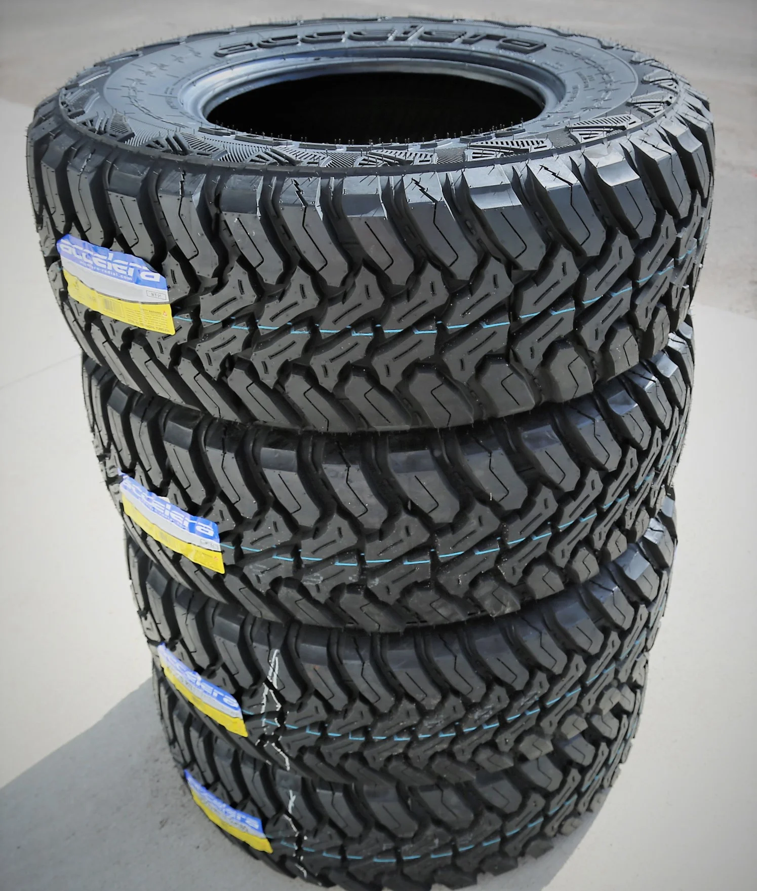 Set of 4 (FOUR) Accelera M/T-01 265/60R18 110S MT Mud Tires