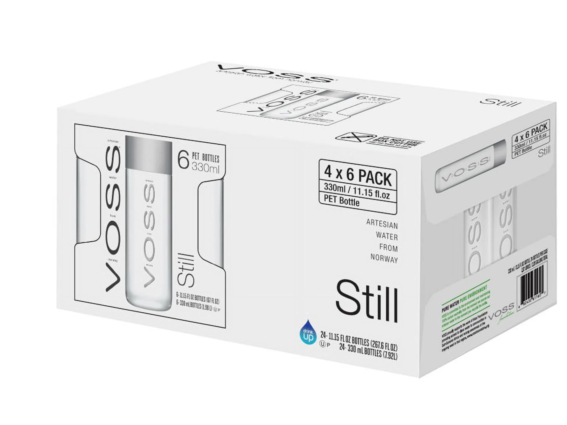 VOSS Artesian Waters, 28.7 Fl Oz, Bottles (2 Packs Of 6)