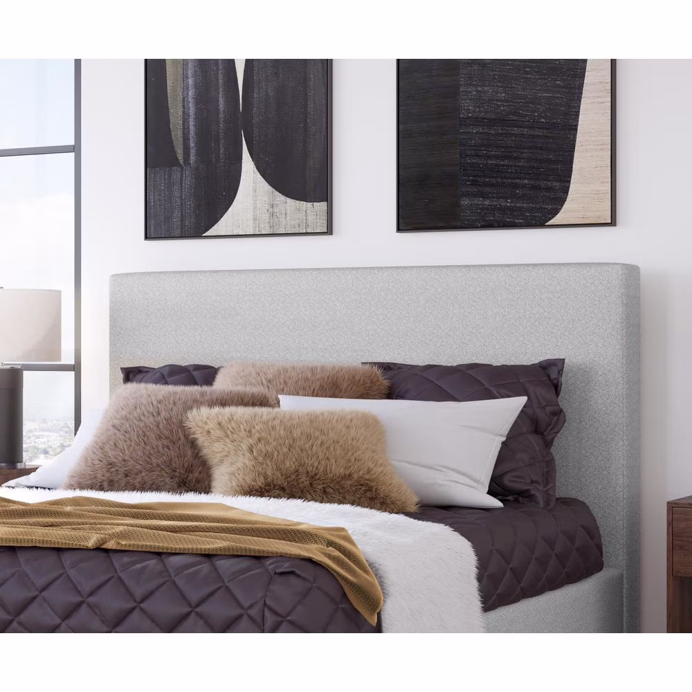 Modus Furniture Olivia Upholstered Headboard in Linen