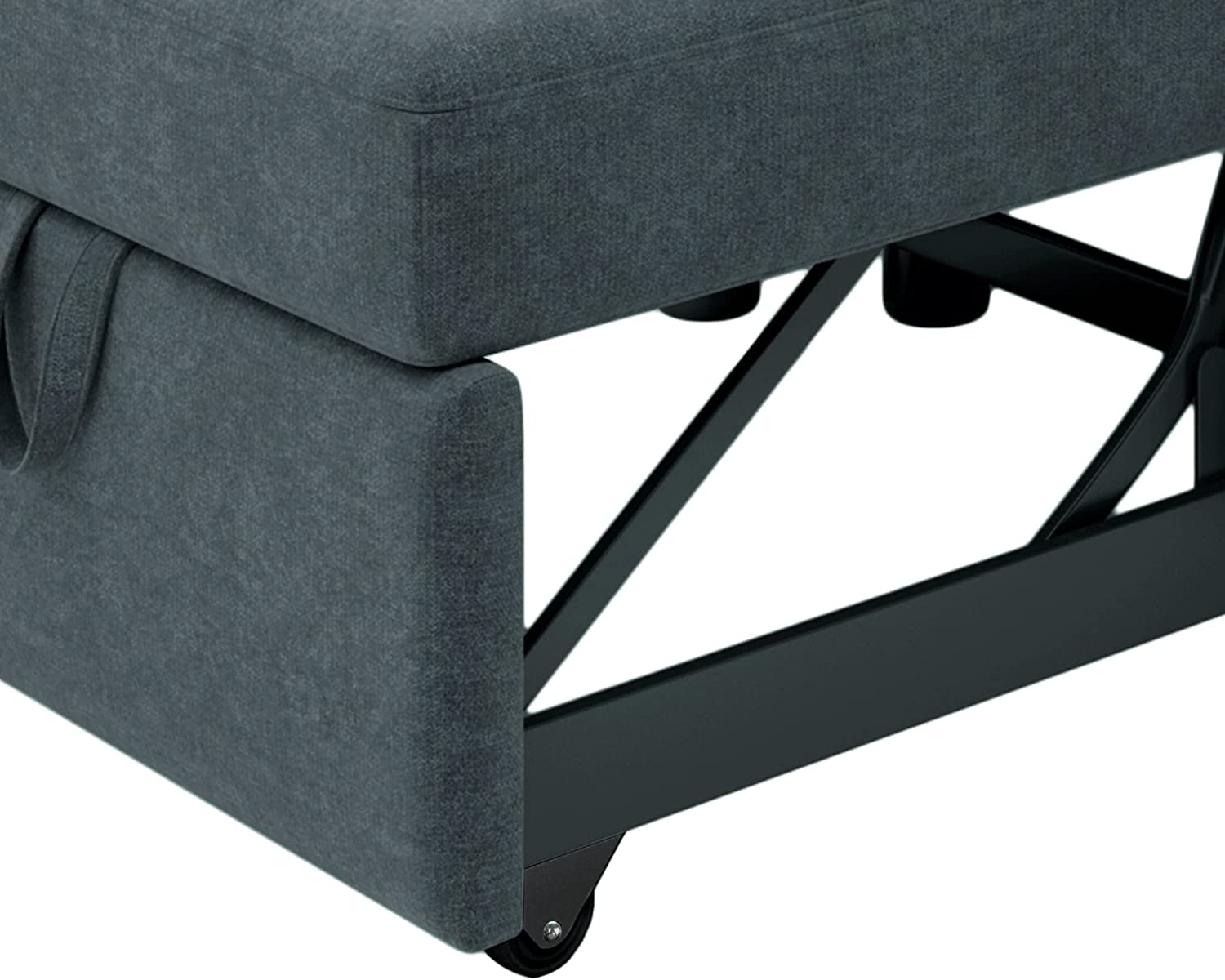 Pull Out Sleeper Chair Convertible Chair To Bed 3-In-1 Single Sofa Bed, Dark Blue