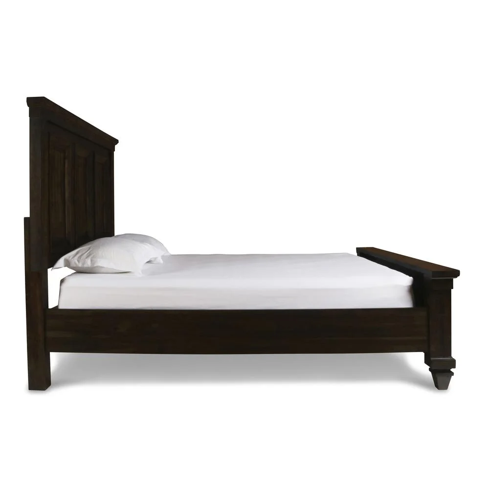 New Classic Furniture Sevilla Contemporary Wood Queen Bed in Walnut