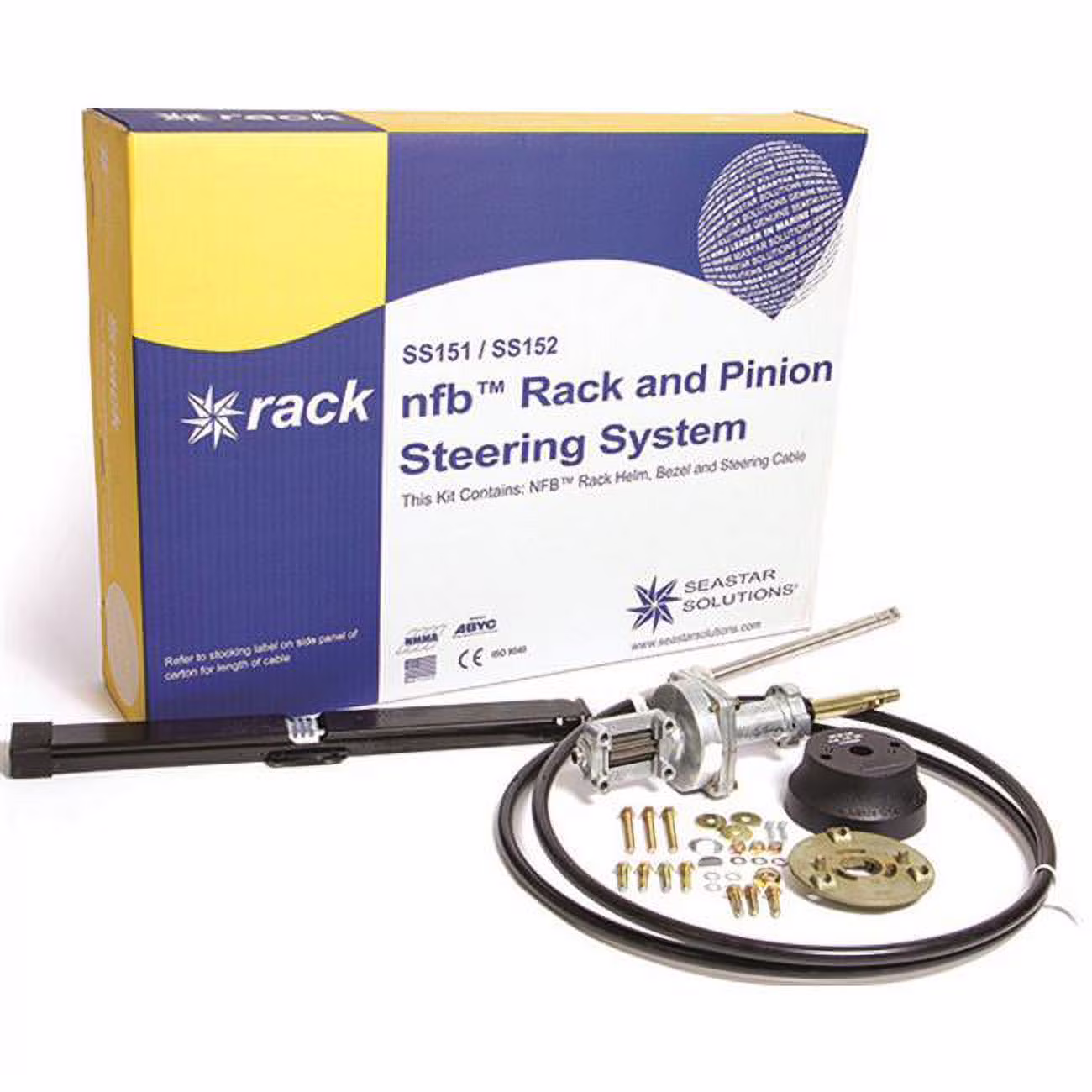 SeaStar Solutions No Feedback Rack and Pinion Steering Kit, Dual