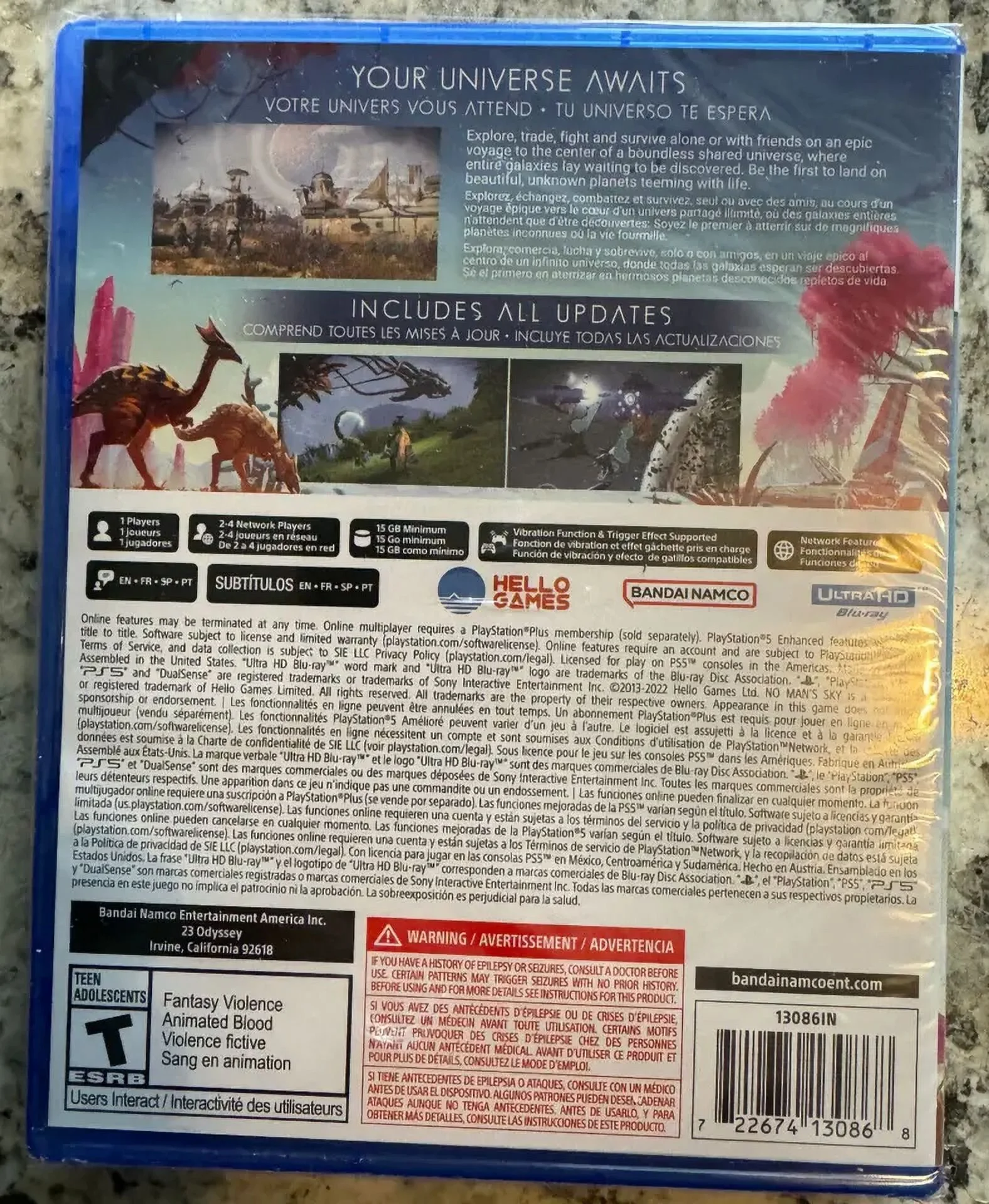 No Man's Sky PS5 Brand New Factory Sealed Sony PlayStation 5 No Mans Sky