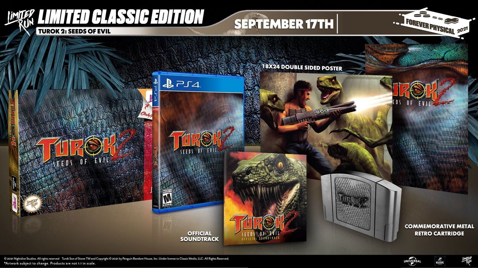 Turok 2: Seeds of Evil - Classic Edition - Limited Run #424 [PlayStation 4] NEW
