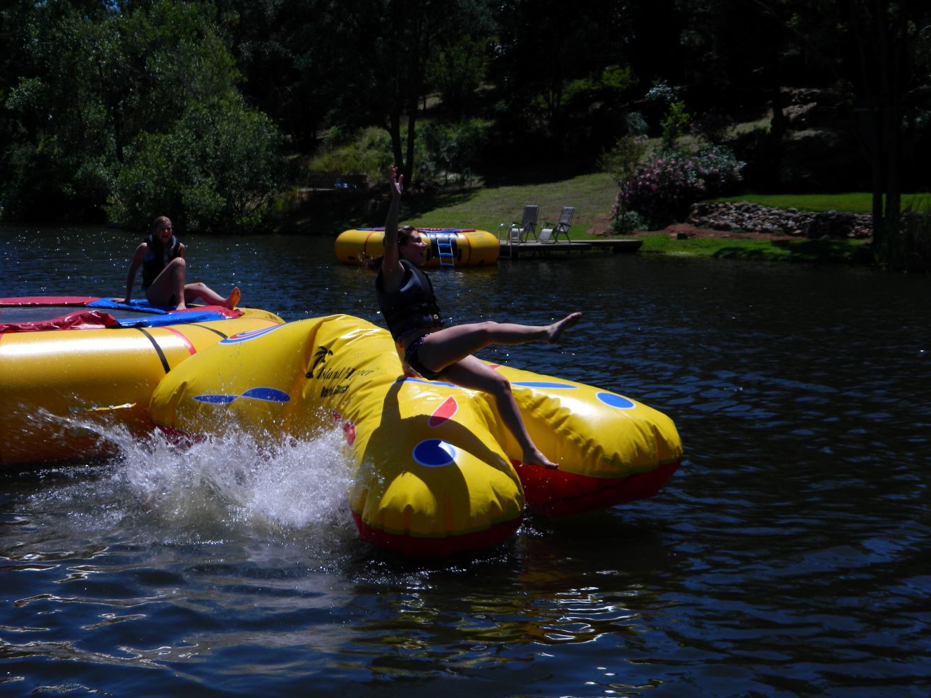 Island Hopper Double Blaster Water Trampoline Attachment