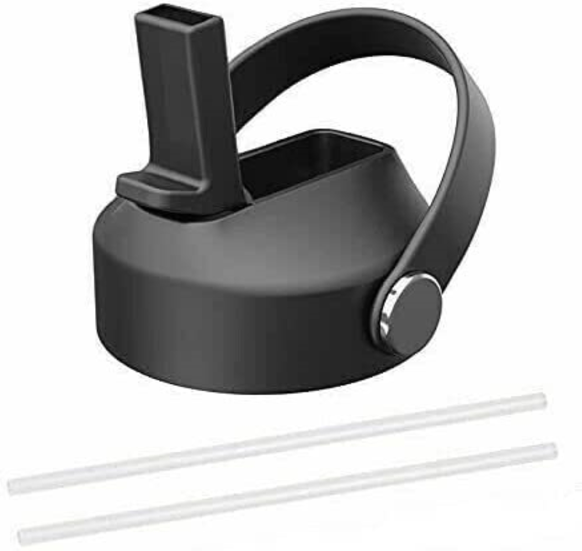 Vacuum Insulated Bottle with 3 Lids - Stainless Steel Thermally Insulated Flask - by Polerce (18 fl oz, White)