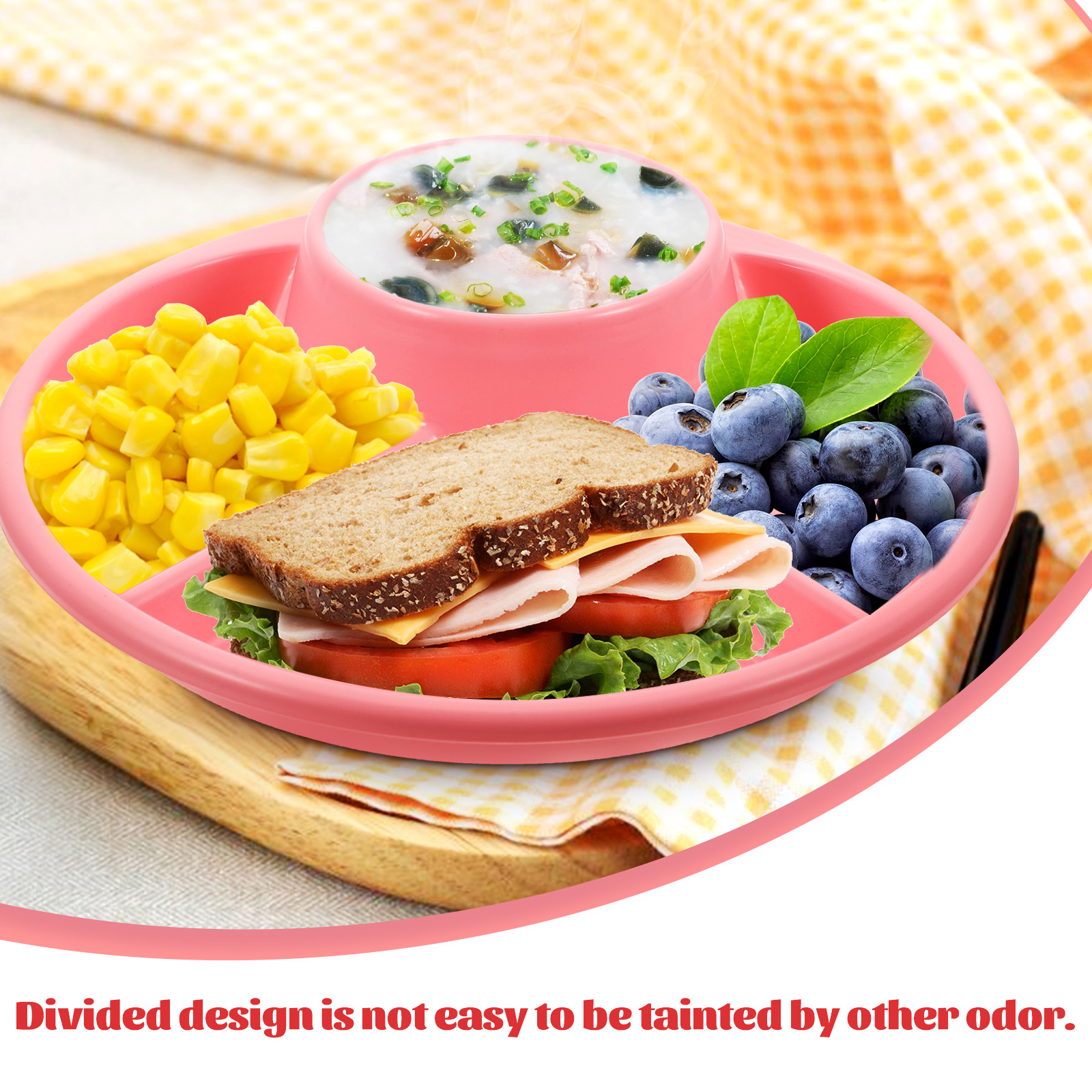 Breakfast Food Tray Practical Dining Plate Diet Dish Afternoon Tea Dessert Tray